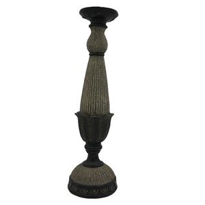 16” Vintage Candle Holder Brown